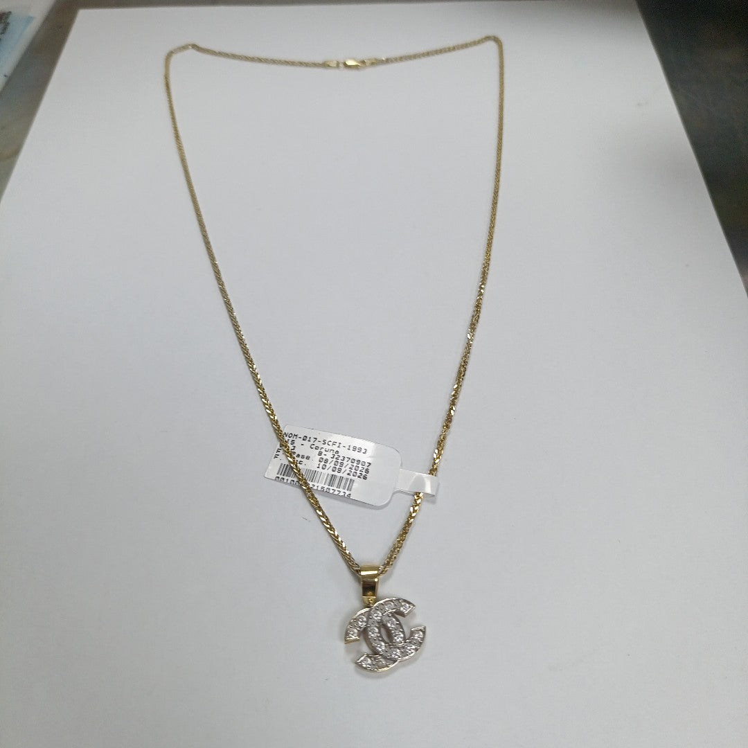 CADENA, DIJE ORO 14 K 5.2 GRMS (SEMINUEVO)