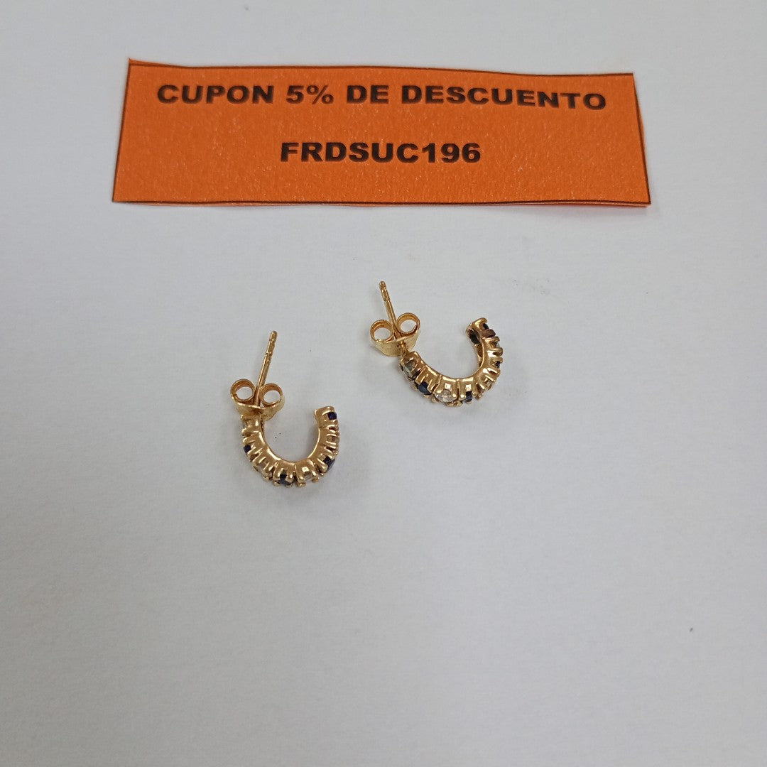ARETES PAR ORO 14 K 2 GRMS (SEMINUEVO)