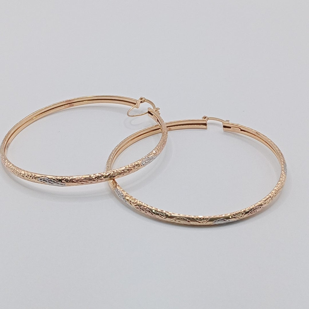 ARRACADAS PAR ORO PLATINO 14 K 7,40 GRMS (SEMINUEVO)