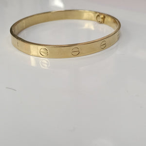 PULSERA RIGIDA ORO 14 K 7,30 GRMS (SEMINUEVO)