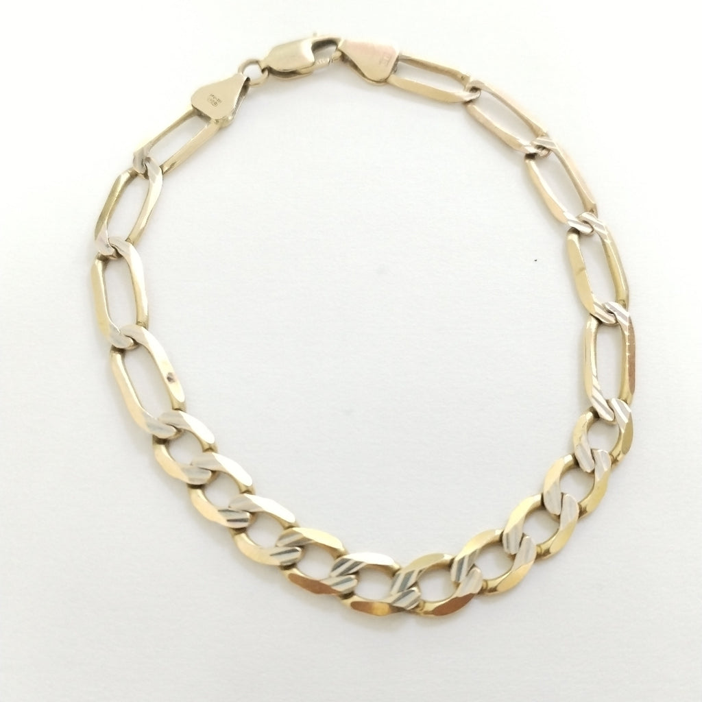 PULSERA ORO COMBINADO 14 K 11.8 GRMS (SEMINUEVO)