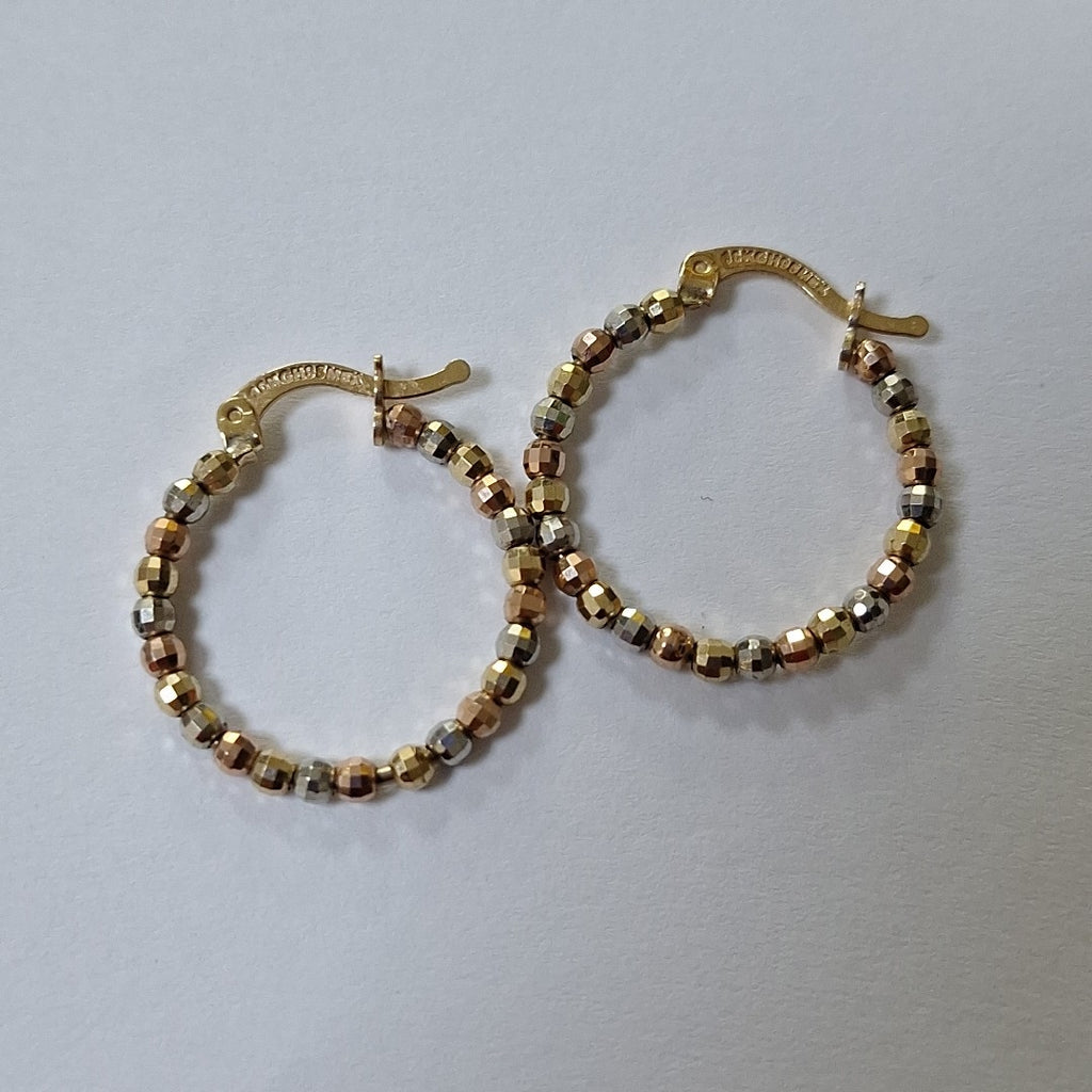 ARRACADAS PAR ORO COMBINADO 10 K 2,70 GRMS (SEMINUEVO)