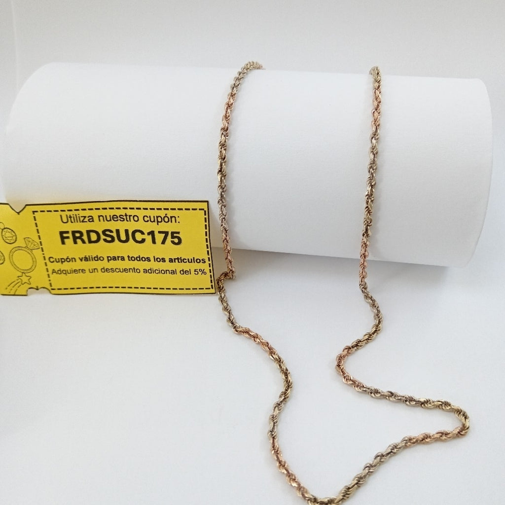 CADENA ORO COMBINADO 14 K 11.7 GRMS (SEMINUEVO)