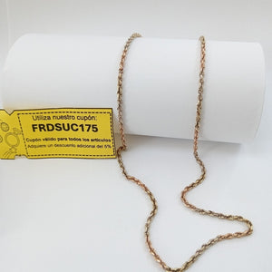 CADENA ORO COMBINADO 14 K 11.7 GRMS (SEMINUEVO)