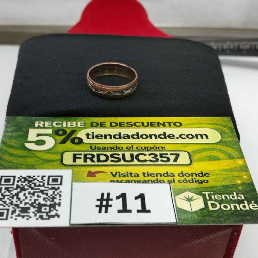 ARGOLLA ORO, ORO COMBINADO 10 K 2.2 GRMS (SEMINUEVO)