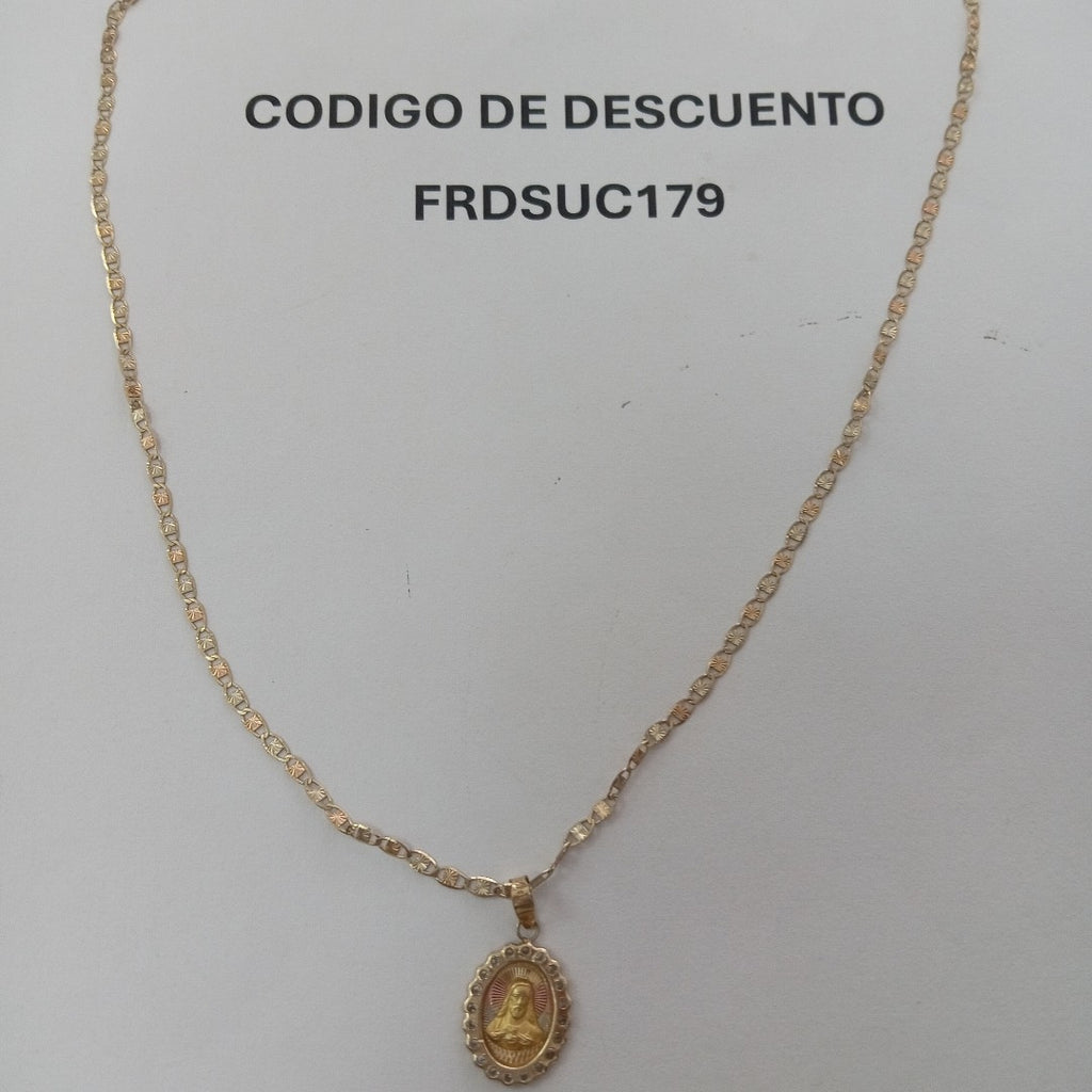 CADENA, DIJE ORO 10 K 3.5 GRMS (SEMINUEVO)