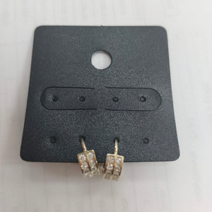 ARETES HUGGIES C CIRCONIAS 14K 1.7 GR (NUEVO)