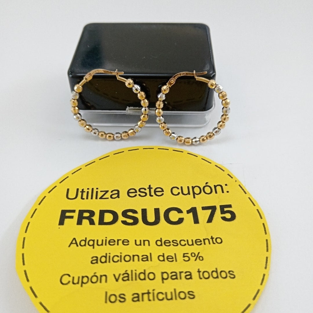 ARRACADAS PAR ORO 14 K 4.6 GRMS (SEMINUEVO)