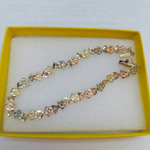 PULSERA ORO COMBINADO 14 K 5.4 GRMS (SEMINUEVO)