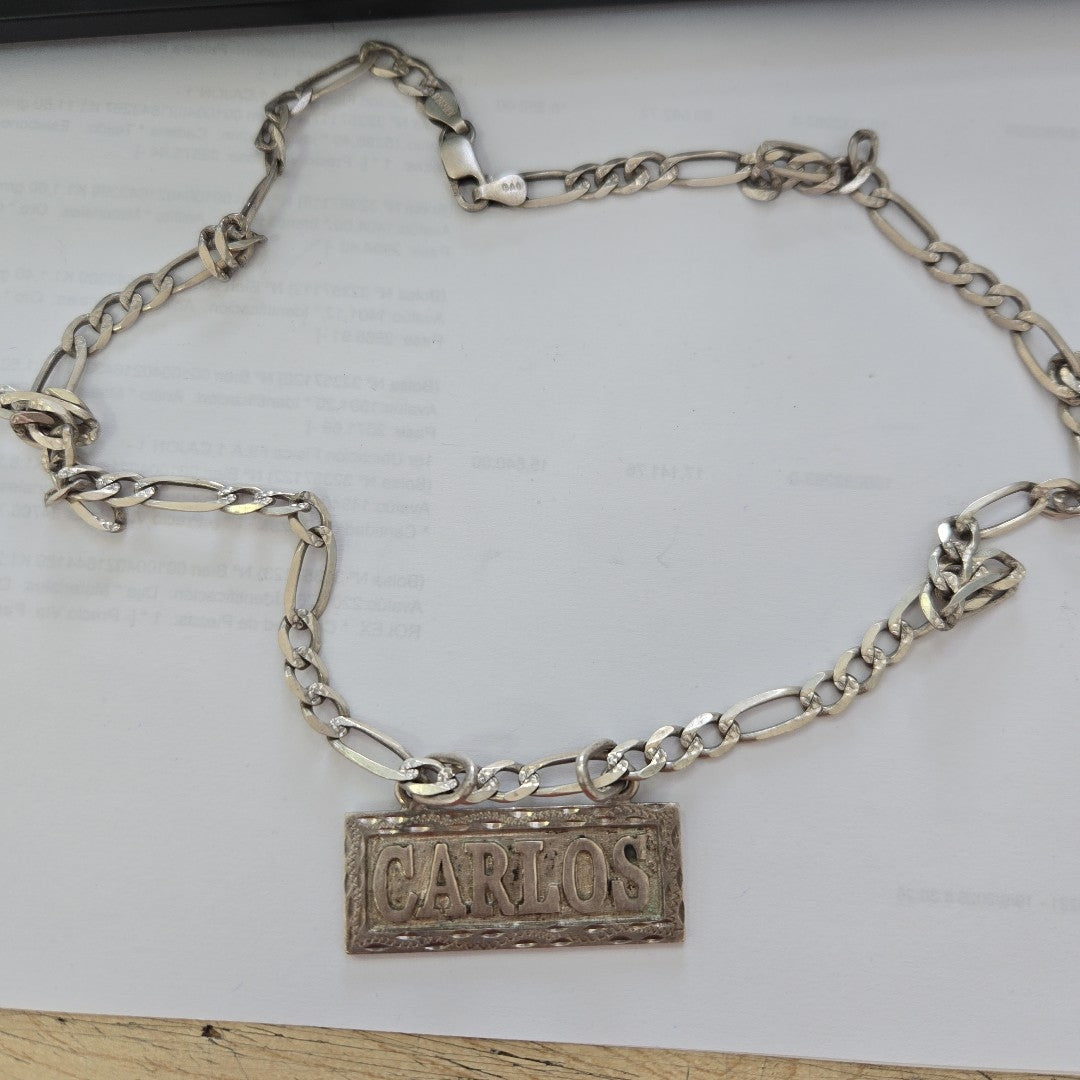 CADENA, DIJE PLATA 33.3 GRMS (SEMINUEVO)