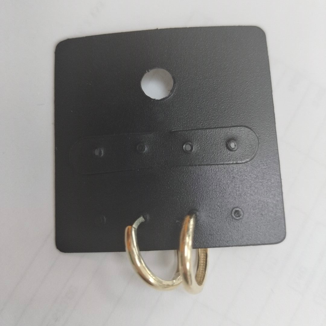 ARETES HUGGIES LISAS 14K 1.6 GR (NUEVO)