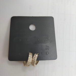 ARETES HUGGIES C CIRCONIAS 14K 2.2 GR (NUEVO)