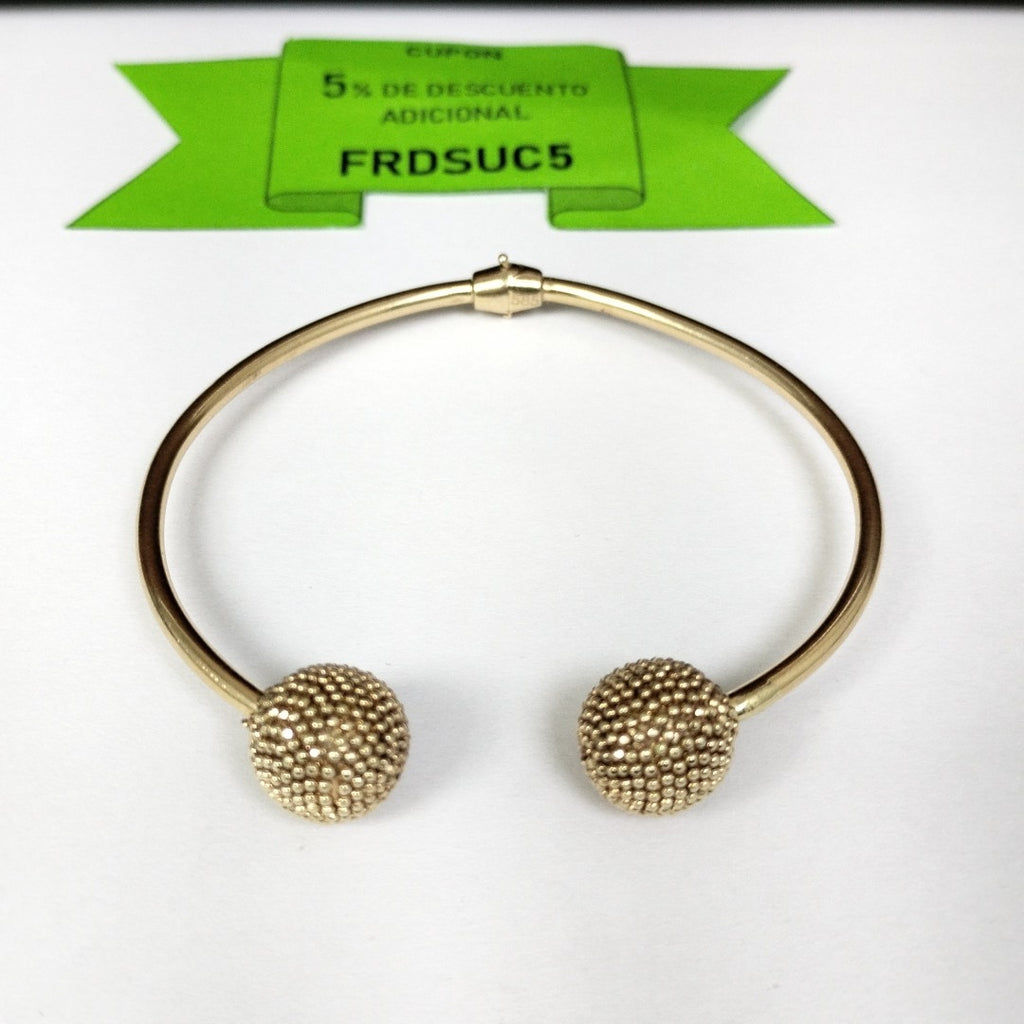 PULSERA RIGIDA ORO 14 K 9.4 GRMS (SEMINUEVO)