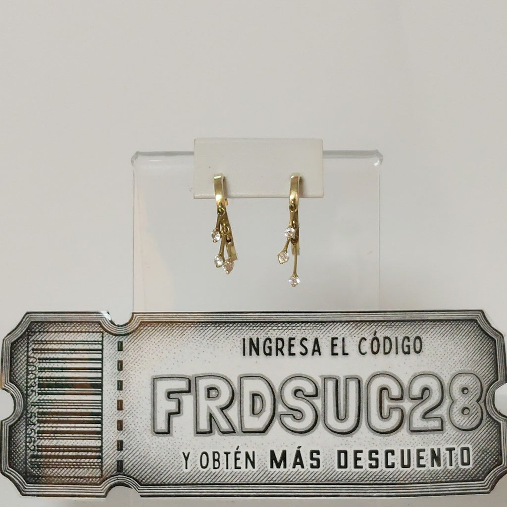 ARRACADAS PAR ORO 10 K 2,40 GRMS (SEMINUEVO)