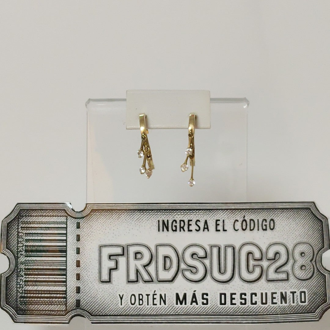 ARRACADAS PAR ORO 10 K 2,40 GRMS (SEMINUEVO)
