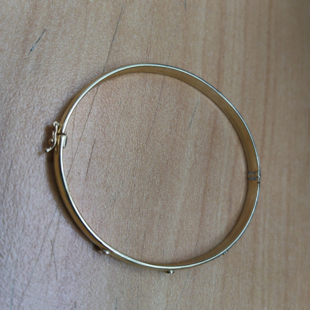PULSERA RIGIDA ORO 14 K 7.7 GRMS (SEMINUEVO)