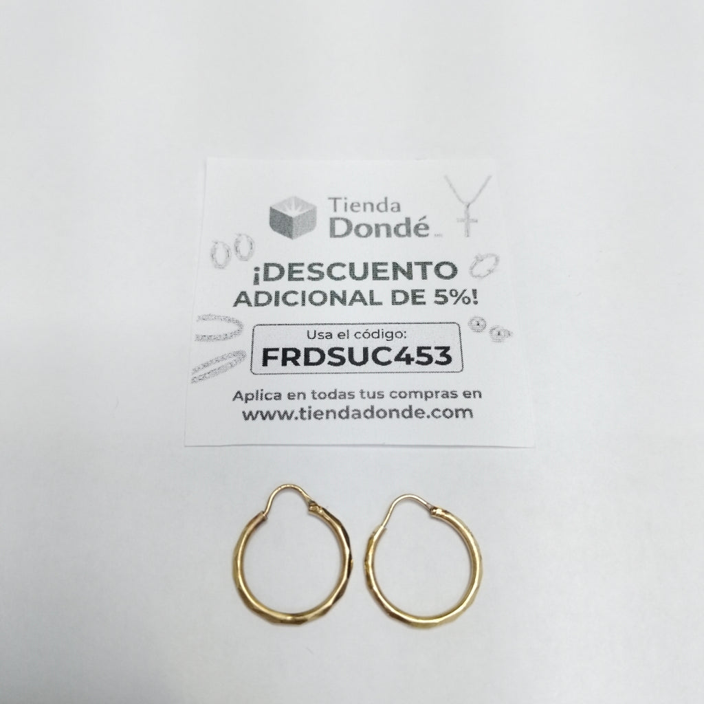 ARRACADAS PAR ORO 10 K 1.1 GRMS (SEMINUEVO)