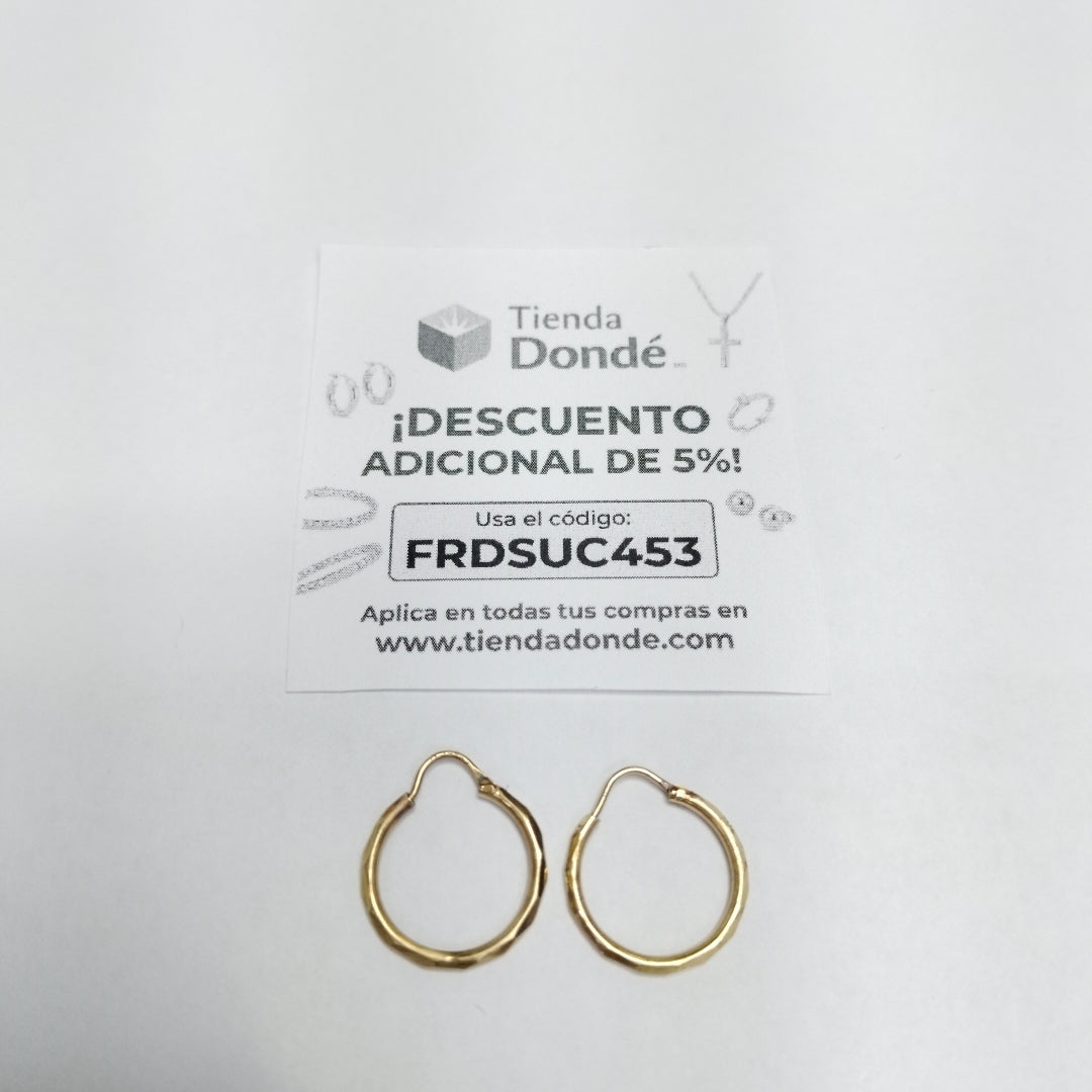 ARRACADAS PAR ORO 10 K 1.1 GRMS (SEMINUEVO)