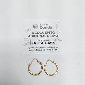 ARRACADAS PAR ORO 10 K 1.1 GRMS (SEMINUEVO)