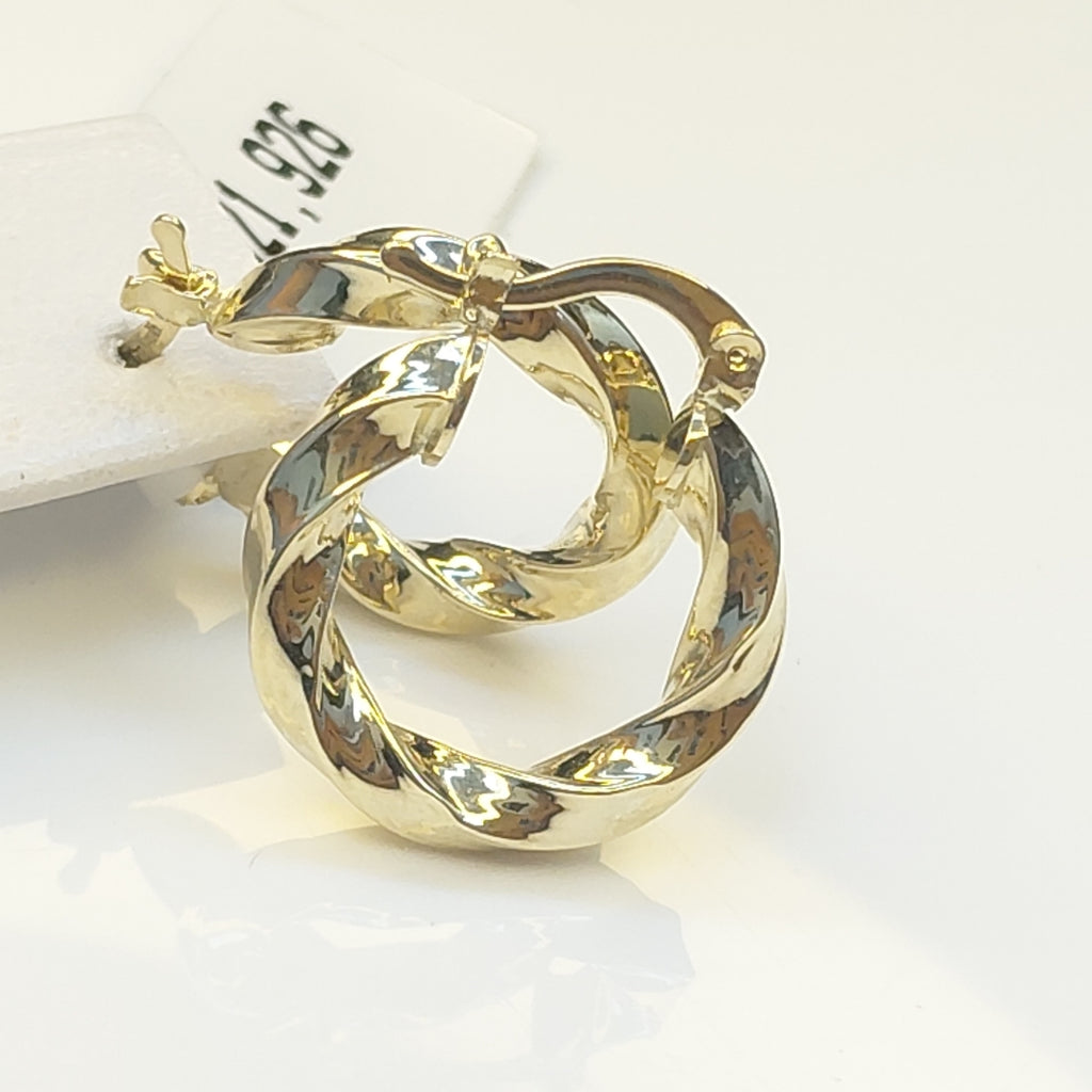 ARETES ARRACADA TORZAL 14K 2 GR (NUEVO)