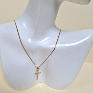CADENA, CRUCIFIJO ORO 10 K 1.7 GRMS (SEMINUEVO)