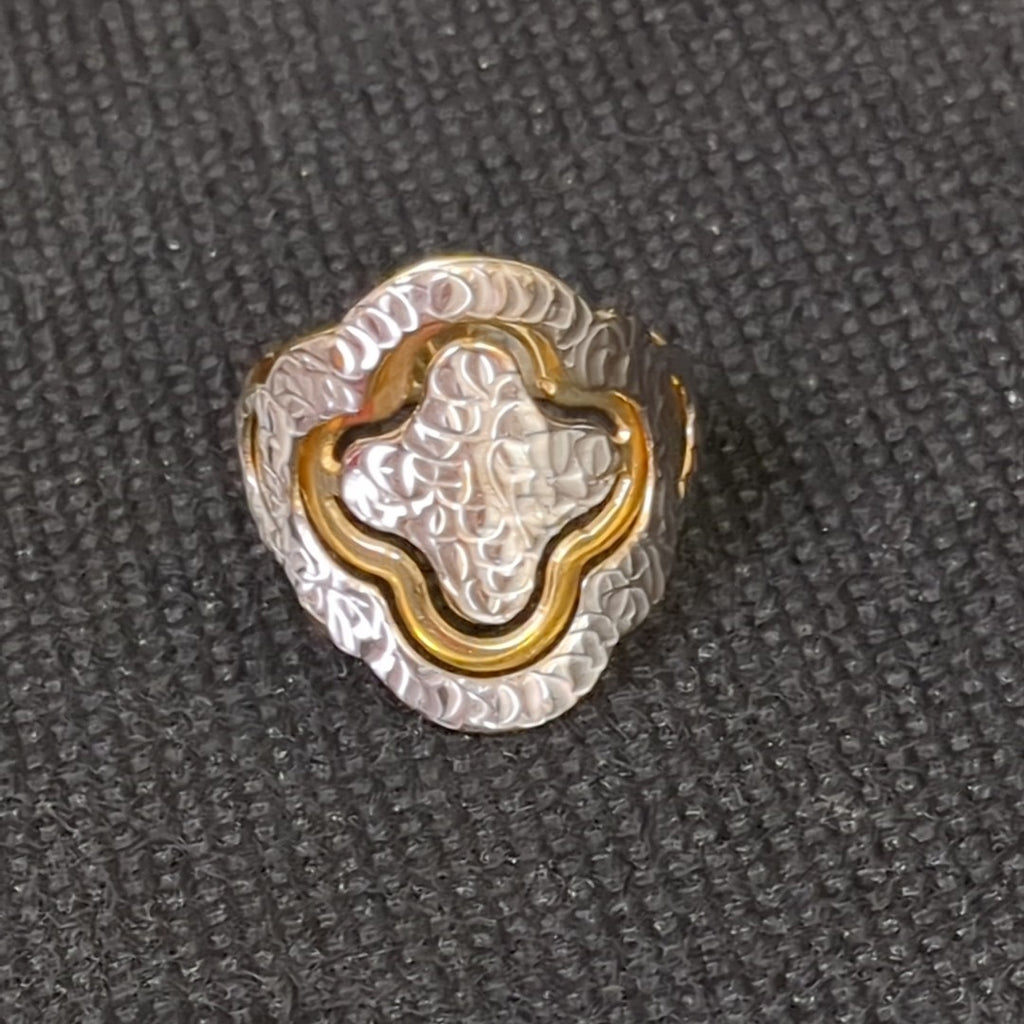 ANILLITO ORO COMBINADO 10 K 3,10 GRMS (SEMINUEVO)