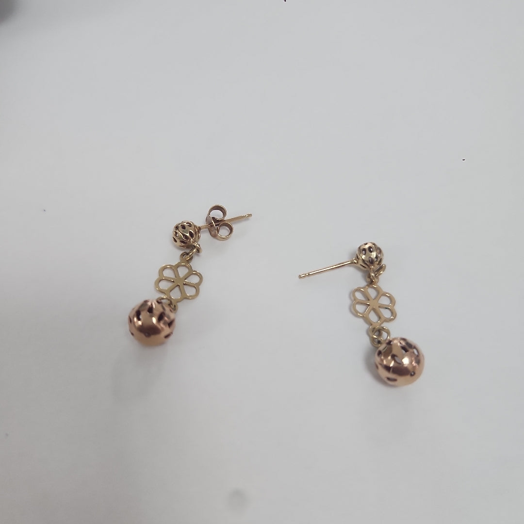 BROQUELES PAR ORO 14 K 2,00 GRMS (SEMINUEVO)