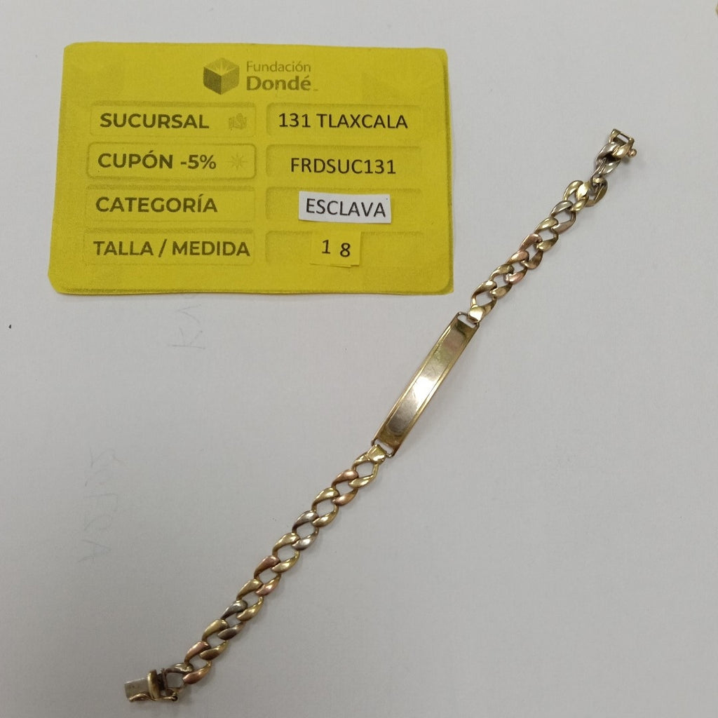 ESCLAVA ORO, ORO COMBINADO 14 K 6 GRMS (SEMINUEVO)