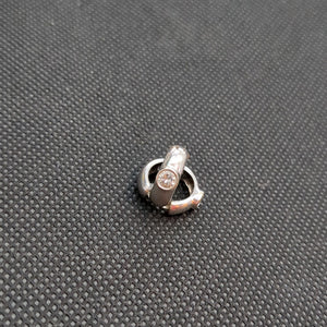 ARRACADAS PAR ORO BLANCO 14 K 5,30 GRMS (SEMINUEVO)
