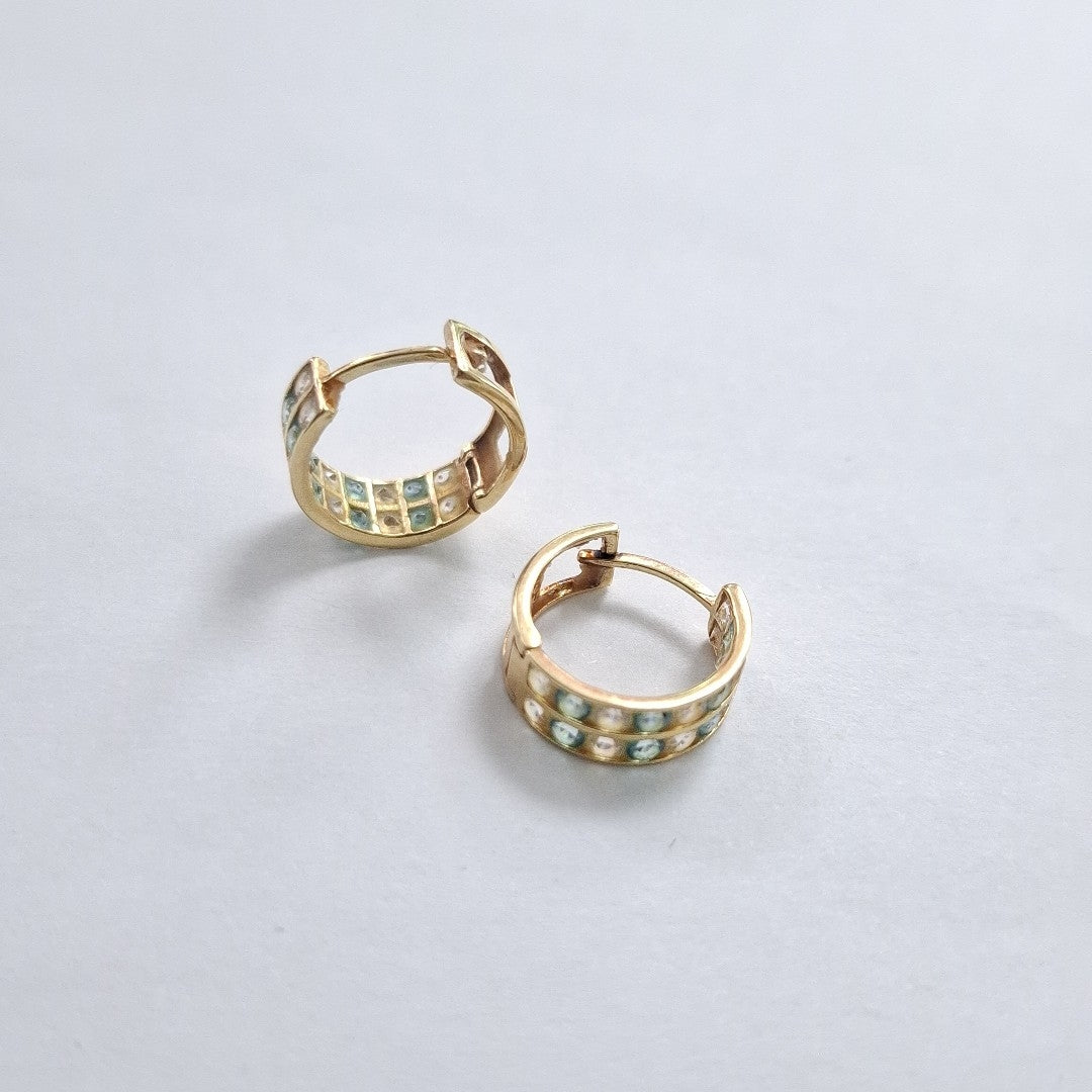 ARRACADAS PAR ORO 14 K 2.7 GRMS (SEMINUEVO)