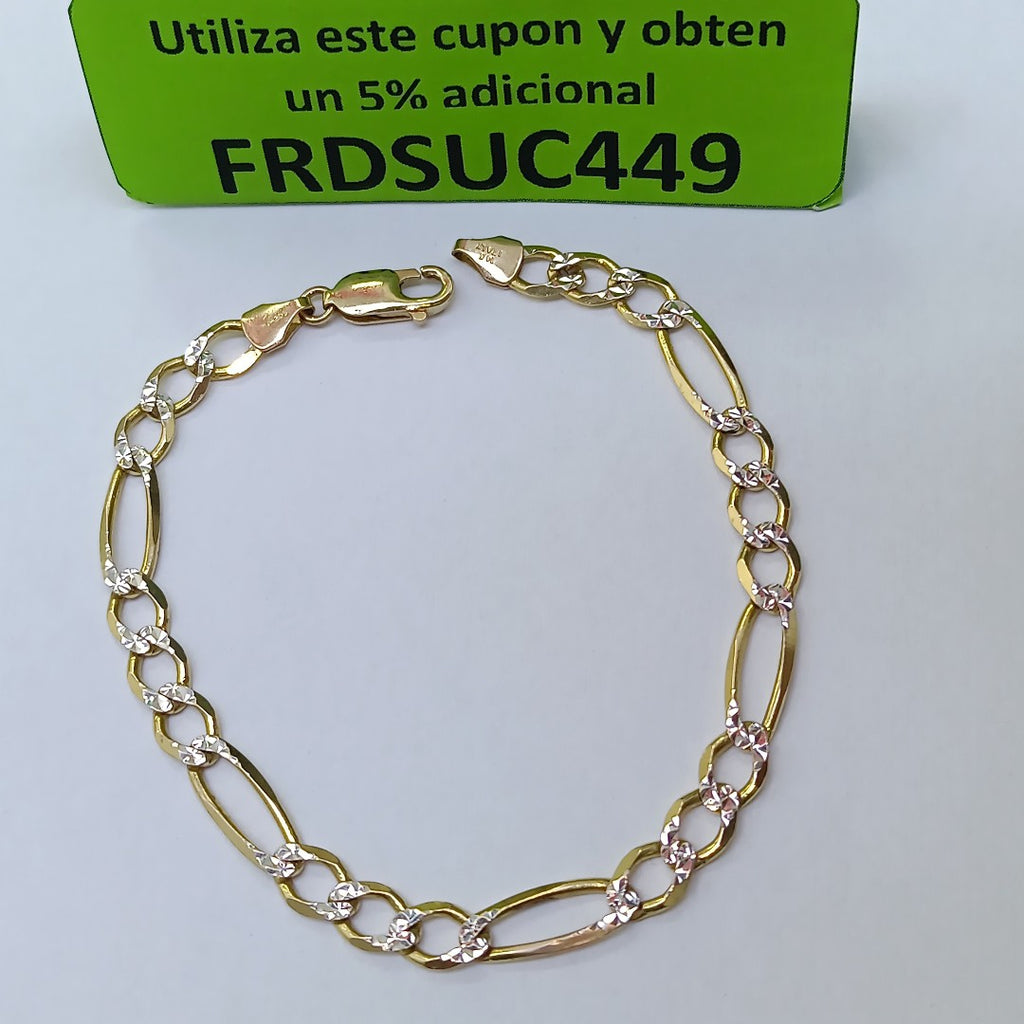 PULSERA ORO, RODIADO 14 K 8.8 GRMS (SEMINUEVO)