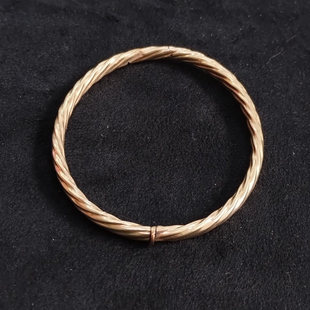 PULSERA RIGIDA ORO 14 K 11,10 GRMS (SEMINUEVO)
