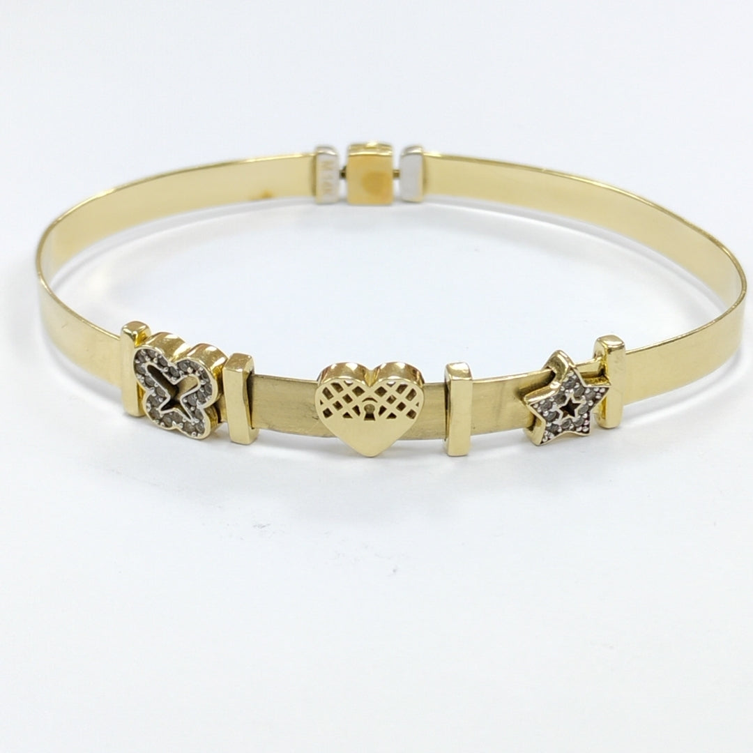 PULSERA RIGIDA ORO 14 K 11 GRMS (SEMINUEVO)