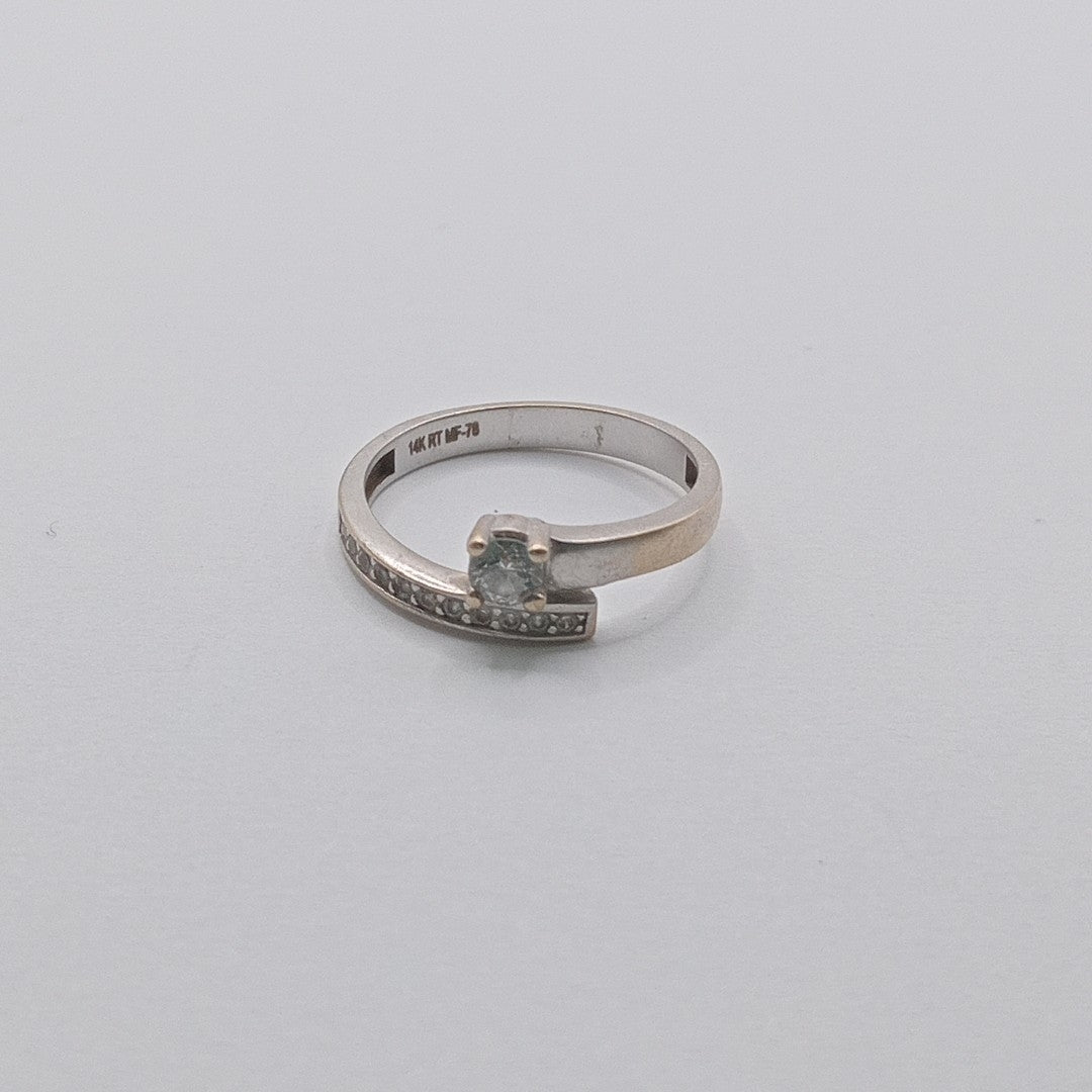 ANILLITO ORO BLANCO 14 K 2.2 GRMS (SEMINUEVO)
