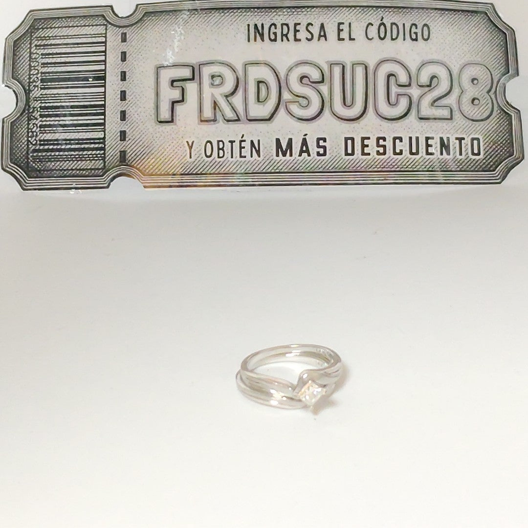 ANILLITO ORO BLANCO 14 K 4.5 GRMS (SEMINUEVO)
