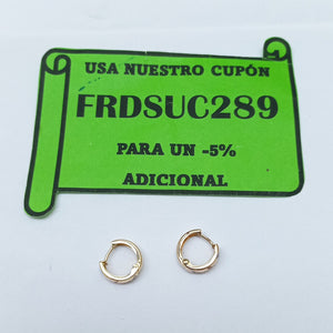 ARRACADAS PAR ORO 8 K 0.9 GRMS (SEMINUEVO)
