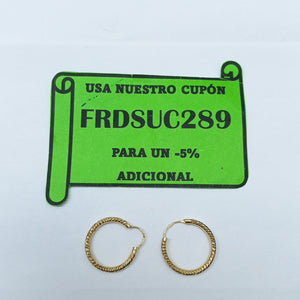 ARRACADAS PAR ORO 10 K 1.3 GRMS (SEMINUEVO)