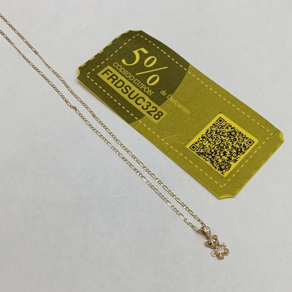 CADENA, DIJE ORO 14 K 2.8 GRMS (SEMINUEVO)