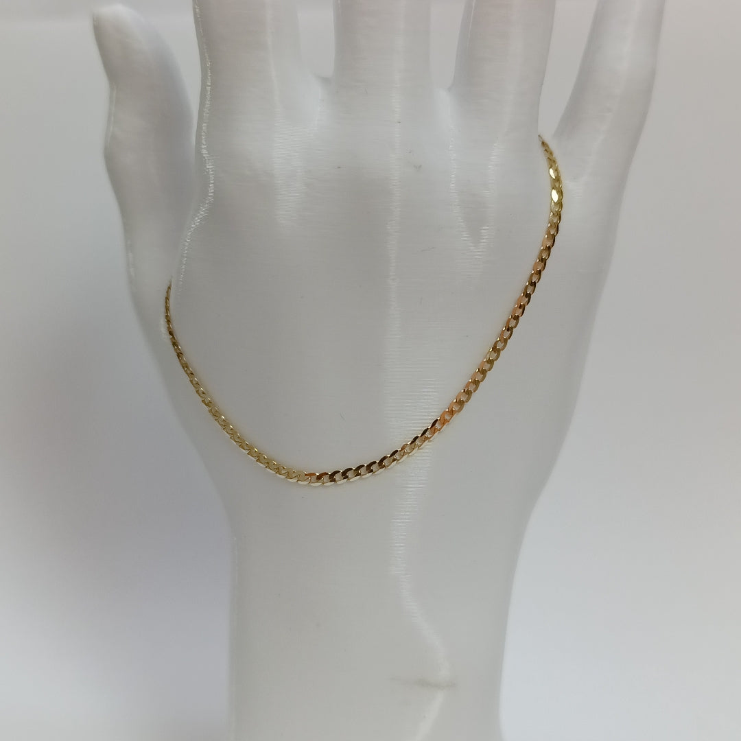 PULSERAS DAMA BARBADA AMARILLA ORO 14K 1.1 (NUEVO)
