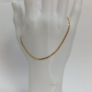 PULSERAS DAMA BARBADA AMARILLA ORO 14K 1.1 (NUEVO)