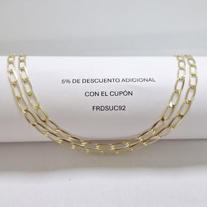 CADENA ESLABON 14K 60 CM 11.8 GR (NUEVO)