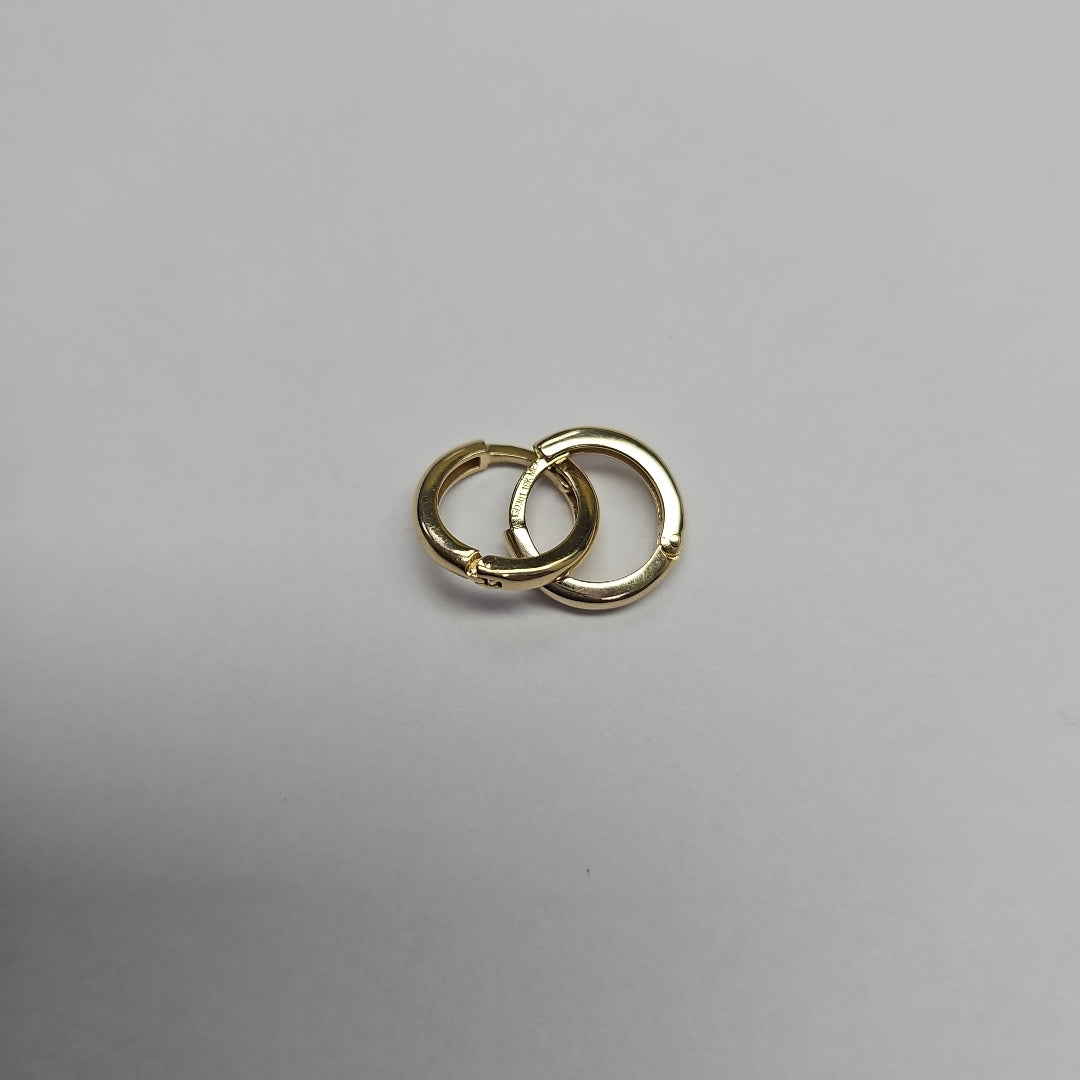 ARETES ARRACADAS LISAS 10K 1.2 GR (NUEVO)