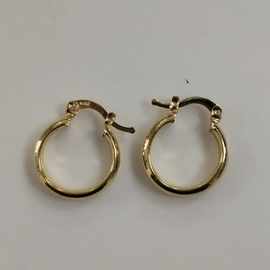 ARETES ARRACADA LISA 14K 1.6 GR (NUEVO)