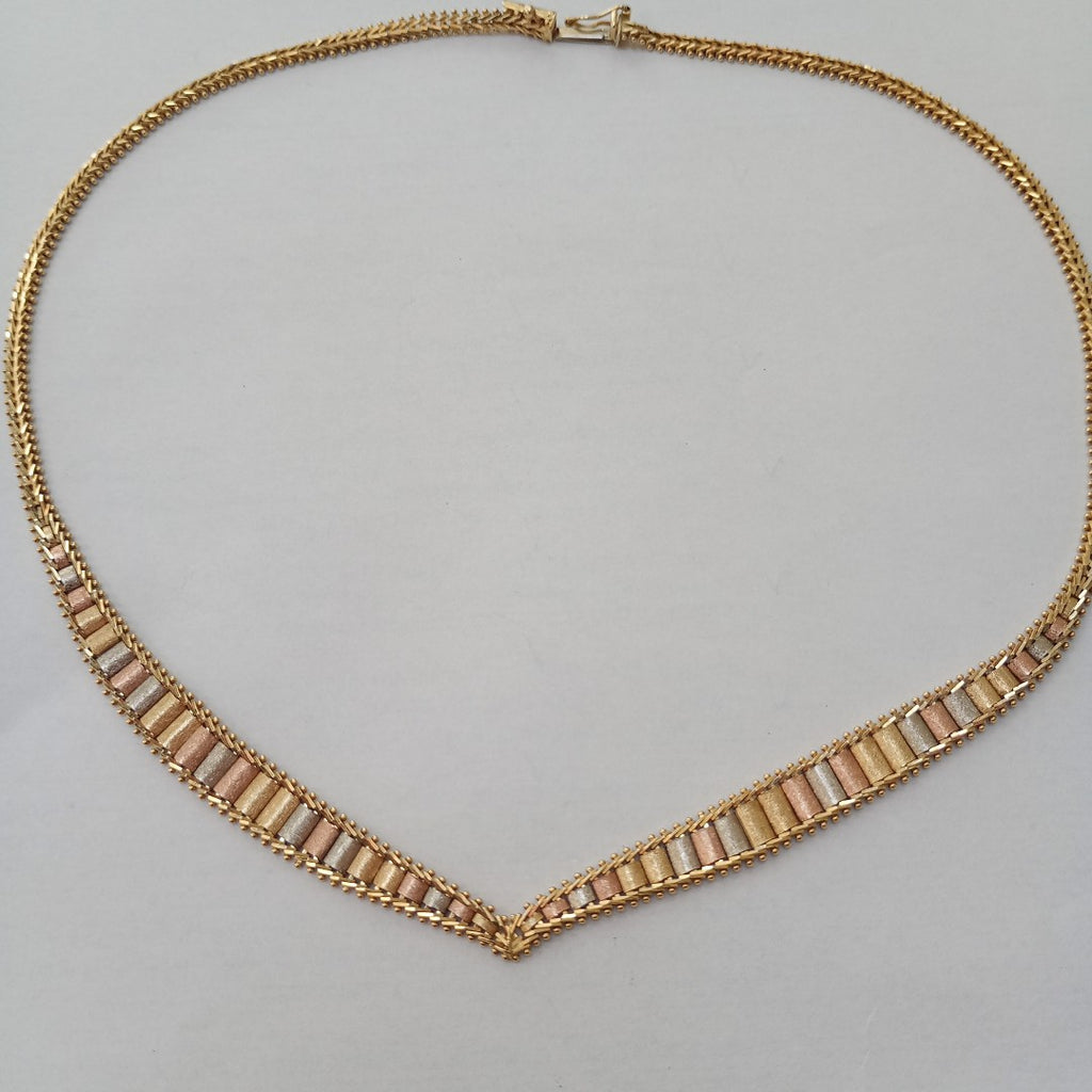 GARGANTILLA ORO COMBINADO 14 K 19,40 GRMS (SEMINUEVO)