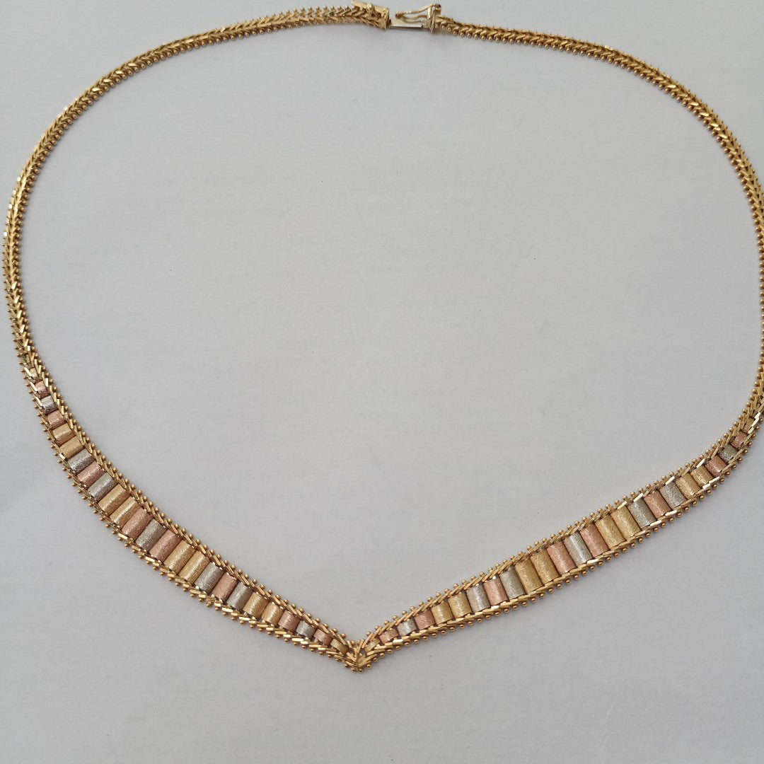 GARGANTILLA ORO COMBINADO 14 K 19,40 GRMS (SEMINUEVO)