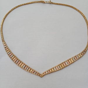 GARGANTILLA ORO COMBINADO 14 K 19,40 GRMS (SEMINUEVO)
