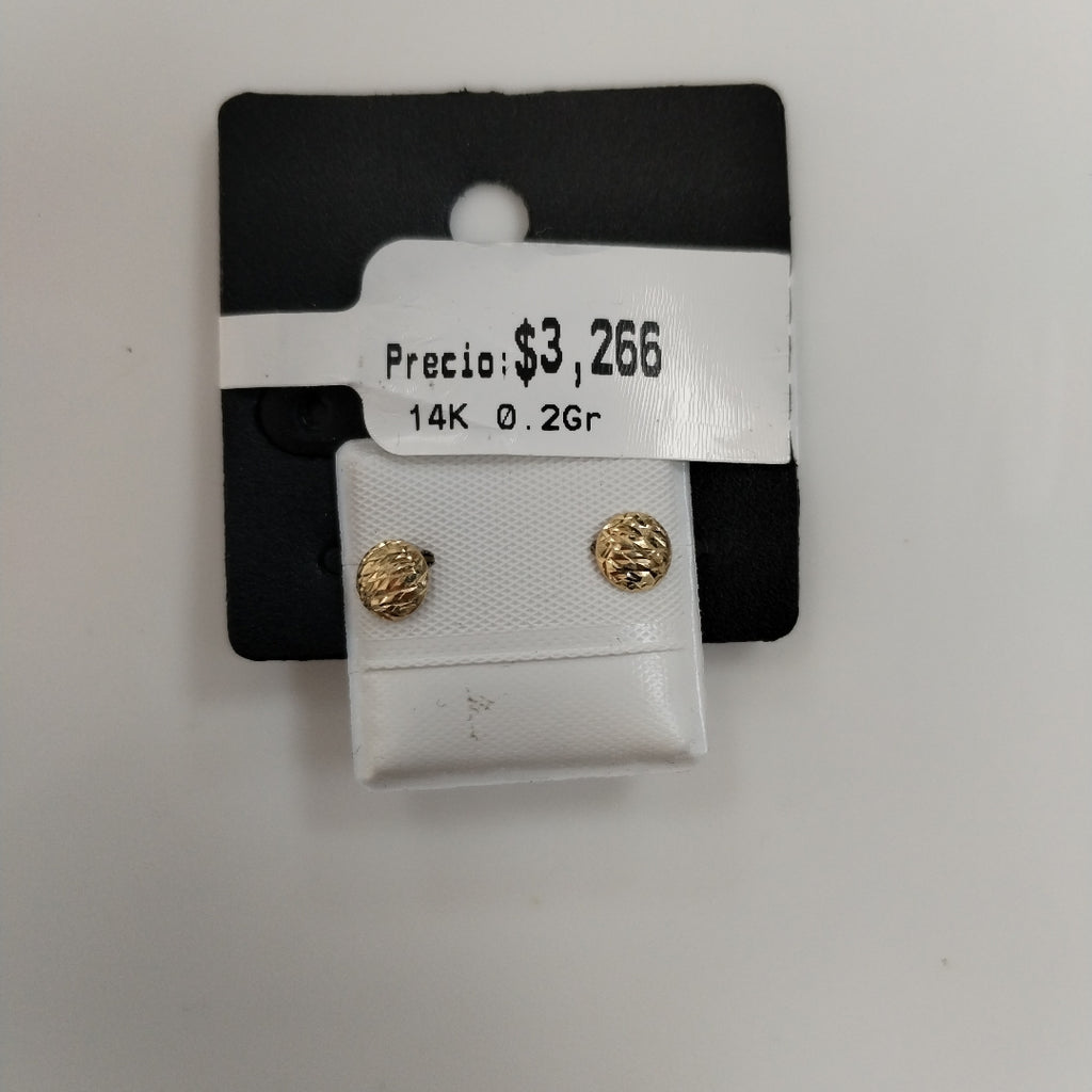 BROQUELES BROQUEL FIG LUNETA 14K 0.2268 GR (NUEVO)