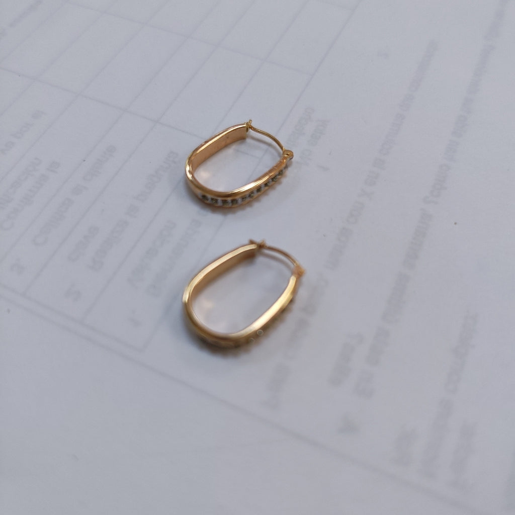 ARRACADAS PAR ORO 14 K 1.1 GRMS (SEMINUEVO)