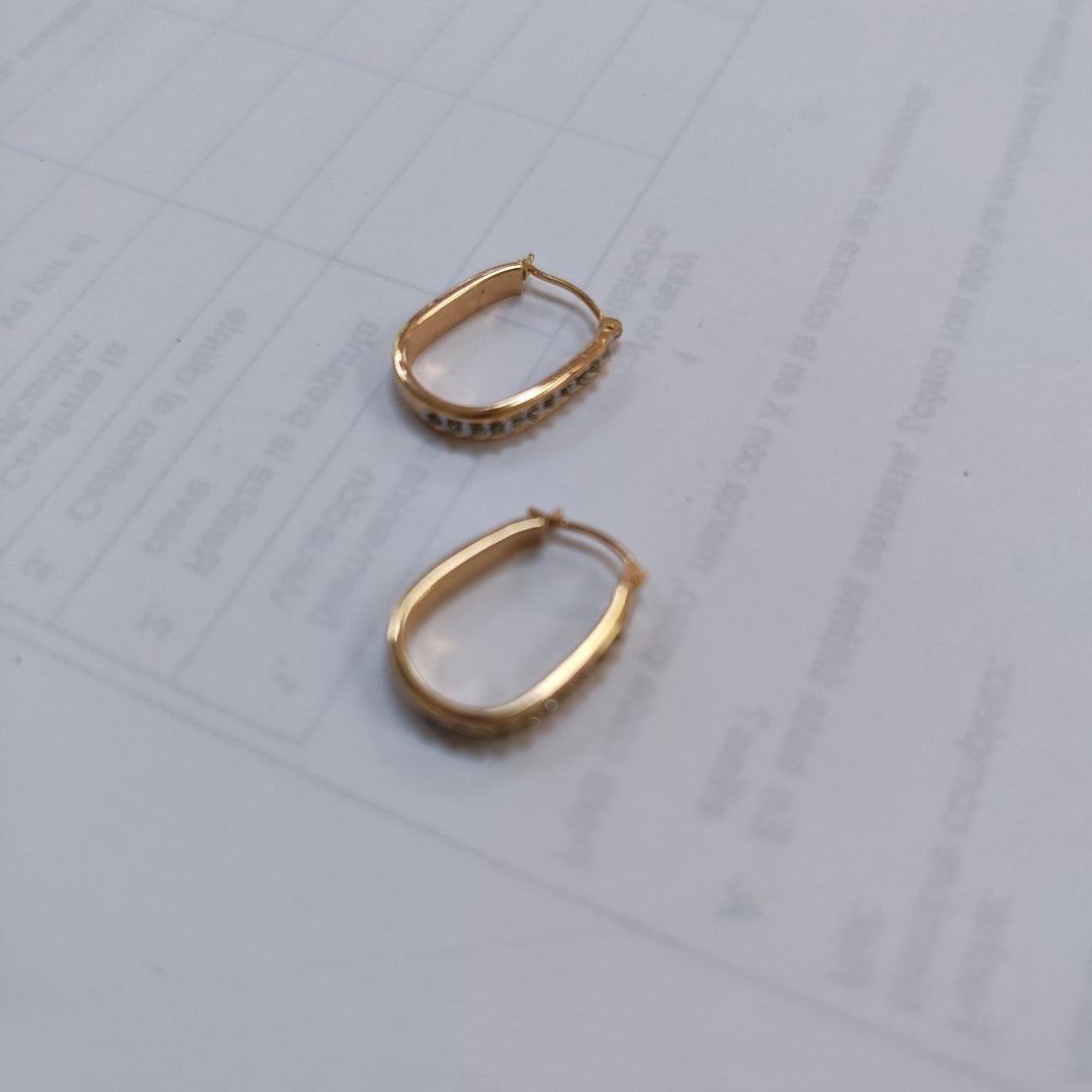 ARRACADAS PAR ORO 14 K 1.1 GRMS (SEMINUEVO)