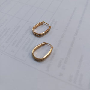 ARRACADAS PAR ORO 14 K 1.1 GRMS (SEMINUEVO)